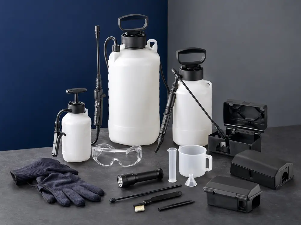 Equipos y accesorios para control profesional de plagas